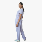 Dawn V-Neck Top & Calista Straight Pants Scrub Set — Summer Collection