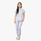 Forge Mandarin Scrub Top & Elara Jogger Scrub Pants Set — Summer Collection