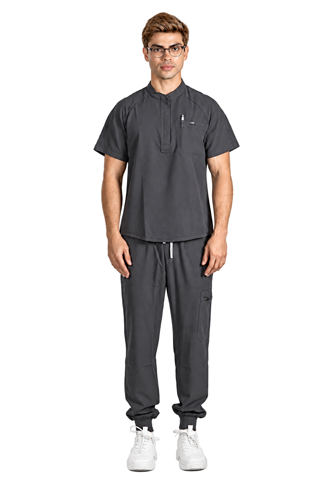 Nocturne Mandarin Scrub Top & Pulse Jogger Scrub Pants Set