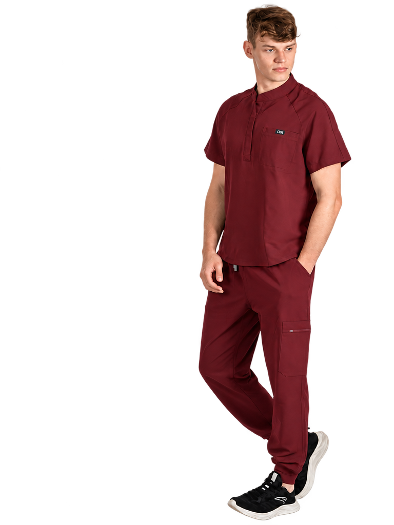 Nocturne Mandarin Scrub Top & Pulse Jogger Scrub Pants Set