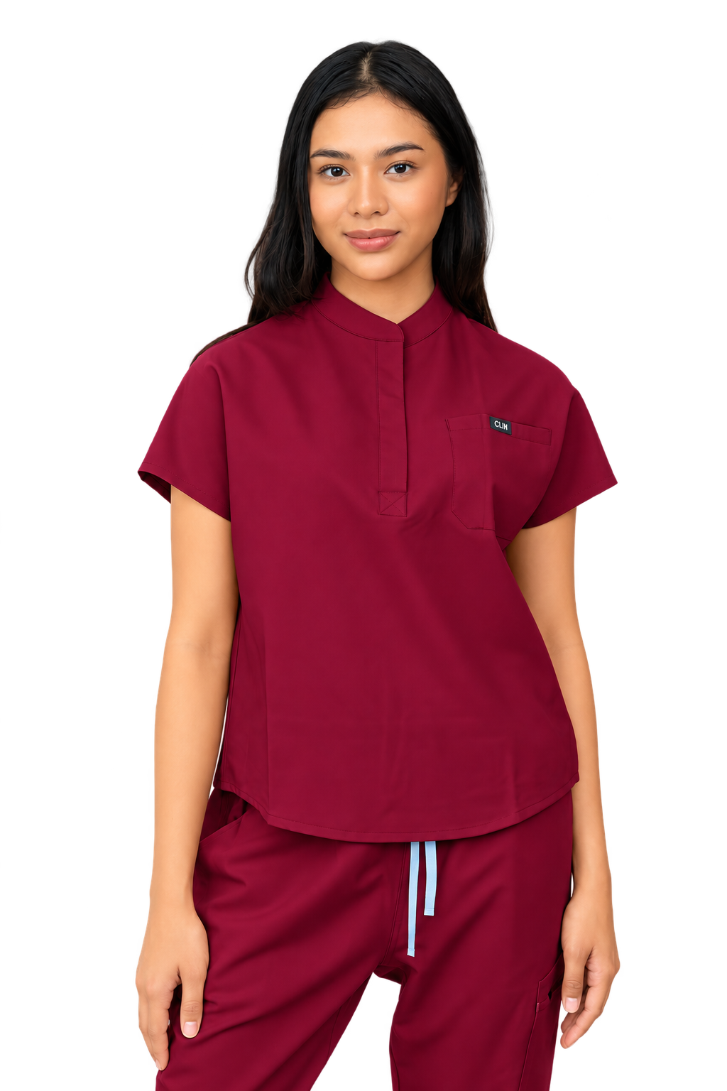 Forge Mandarin Scrub Top