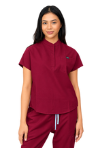 Forge Mandarin Scrub Top