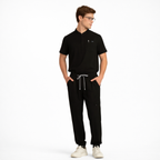 Nocturne Mandarin Scrub Top & Pulse Jogger Scrub Pants Set