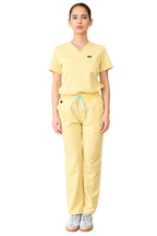 Dawn V-Neck Top & Calista Straight Pants Scrub Set — Summer Collection